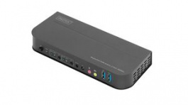 DS-12850, 2-Port 4K KVM Switch DisplayPort/HDMI, DIGITUS