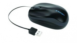 K72339EU, Mouse Pro Fit 1000dpi Optical Ambidextrous Black / Grey, Kensington