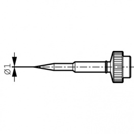 612BDLF, Soldering tip Pencil point, Ersa