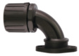 HG-16-90FL BK Conduit fitting NW=16 black 90 deg angled