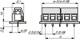 1729186, PCB terminal block 0.14...1.5 mm2 solid or stranded 5.08 mm, 8 poles, Phoenix Contact
