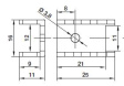 KL-112/25/A/SW Радиатор: штампованный; U; TO220; черный; L: 25мм; W: 16мм; H: 11мм