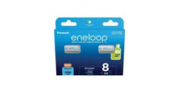 BK-3MCDE/8BE [8 шт], Rechargeable Battery Pack, Ni-MH, 1.2V, 2Ah, Pack of 8 pieces, Panasonic