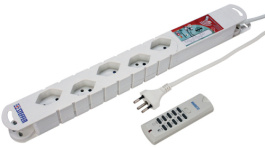 20 200235 33, Multiple socket outlet, Remote Control, 5xCH/T13, 3 m, Type 12, Steffen