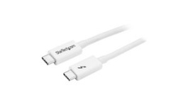 TBLT3MM1MW, USB Cable Thunderbolt 3 Plug - Thunderbolt 3 Plug 1m White, StarTech.com