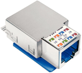 R302372, Connection module Cat.6 shielded 1x RJ45, Reichle De-Massari