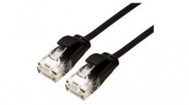 21.15.3950, Patch Cable, RJ45 Plug - RJ45 Plug, Patch Cable, U/UTP, 150mm, Black, Roline