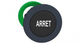 ZB5FA233, Pushbutton Head ARRET Black Flush Suitable for Harmony XB5, SCHNEIDER ELECTRIC