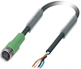 SAC-4P- 1,5-PUR/M 8FS, Actuator/sensor cable M8 Socket Open 1.5 m, Phoenix Contact