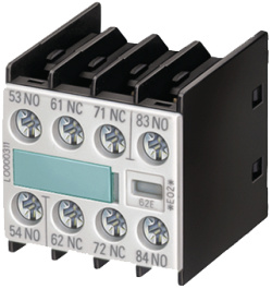 3RH19111FA40, Вспомогательные контакты; Размер: S00; Монтаж: фронтальный, Siemens