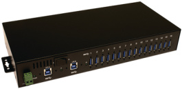 EX-1116HMVS, Industrial Hub USB 3.0 16x Black, Exsys