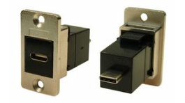 CP30611M, Panel Feedthrough Metal Frame, CSK, USB 3.1 C Socket - USB 3.1 C Plug, Cliff