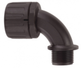 HG-21-90-PG16 BK, Conduit fitting NW=21 PG16 black 90deg angled, HellermannTyton