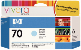 C9390AE, Ink 70 light blue, HP