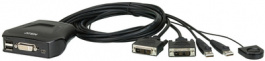 CS22D, Easy KVM switch, 2-port DVI-D USB 2.0, Aten