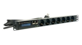 83111, Metered PDU with Current Metering / Monitoring, 16A, 7x DE Type F (CEE 7/3) Socket, Gude