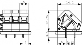1889262, ZFKDSA 1,5C-6,0 pcb terminal block 0.2...2.5 mm2 solid 0.2...1.5 mm2 stranded 5, Phoenix Contact