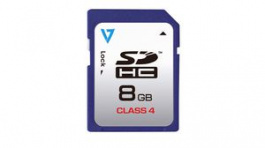 VASDH8GCL4R-2E, Memory Card 8GB, SDHC, 10MB/s, 4MB/s, V7