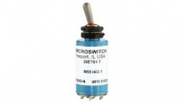 26ET61-T, Переключатель: тумблер; Пол: 2; DPDT; ON-ON; 4A/28ВDC; -65?71°C, Honeywell