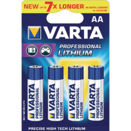 6106 PROFESIONAL LITHIUM 4P [4 шт], Primary Lithium-Battery 1.5 V, FR14505, Varta