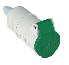 PB 32112 PV, PB...PV, sockets, hoods, extra-low voltage, up to 50V, EN 60309-1 and -2, ILME