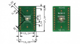 RE935-05R, Prototyping board FR4 Epoxide + chem. Au, Roth Elektronik