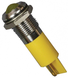 Q14P1CXXY12E, LED Indicator yellow 12 VDC, APEM