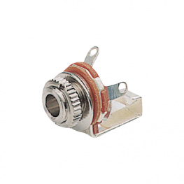 NJ-102, Jack panel socket nickel-plated 2P, -