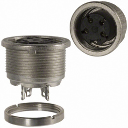 T 3303 000, Разъем: M16; гнездо; "мама"; на панель, гайка сзади; 300В; IP40, Amphenol