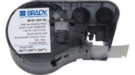 M-91-427-YL, LabelMaker Label 25.4 mm x 38.1 mm 180 p. Black on Yellow /, Brady