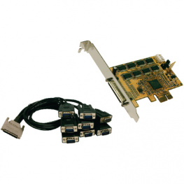 EX-44378, PCI-E x1 Card8x RS232 -, Exsys