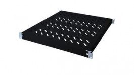 DN-97645, Fixed Shelf with Adjustable Rails for 19" Cabinets, 350mm, Black, DIGITUS