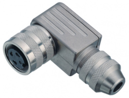 99-5110-75-04, Cable socket angled Poles 4 6 A 250 VAC/VDC, Binder