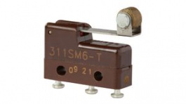 311SM6-T, Микропереключатель; с рычагом (с роликом); SPDT; 5A/250ВAC; 1, Honeywell
