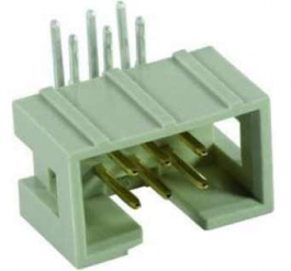 09185207323, IDC male connector/20 contacts/Angled solder pins/Low-profile male header/2.9 mm, Harting