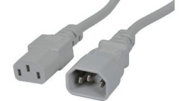 RND 465-00919, Mains Cable IEC 60320 C14 - IEC 60320 C13 3m White, RND Connect