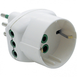82.210, Branch plug 3-pin IT White 2P+T 10A, FME Fanton