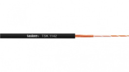TSK1142 [50 м], Провод наушников; многопров; 1x0,06мм2; OFC; черный; O2мм; 50м, Tasker