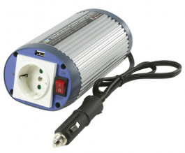 HQ-INV150WU-12, Inverter + USB port 12V -> 230V 150W 150 W, HQ