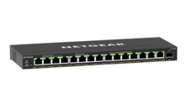 GS316EP-100PES, Ethernet Switch, RJ45 Ports 16,, NETGEAR