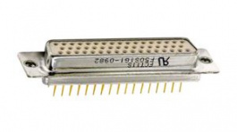 F50S1G2, Socket D-Sub Connector, DD-50, Through Hole, FCT
