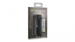 205001, 1-Slot USB Charger with Li-Ion Battery 3.35Ah, GP Batteries