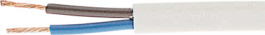 H05VVH2-F 2X0,75 MM WHITE, Mains cable unshielded 2x0.75 mm2, La Triveneta Cavi