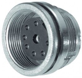 C091 31N008 100 2, Разъем: M16; гнездо; "мама"; на панель, гайка сзади; 100В; PIN:8, Amphenol