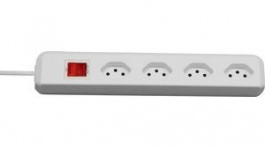 1159462614, Outlet Strip Clever-Line 4x Type J (T13) - Type J (T12) White 1.5m, Brennenstuhl