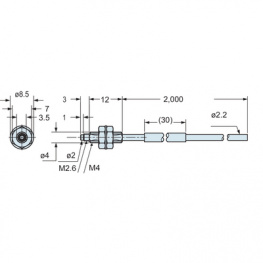 FT-43, Fibre cable M4 2 m, Panasonic
