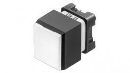 99-486.837, Illuminated Pushbutton Switch Actuator, Black / White, IP40, Latching Function, EAO