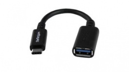 USB31CAADP, Adapter Cable USB-C Plug - USB-A Socket 152mm USB 3.0 Black, StarTech.com