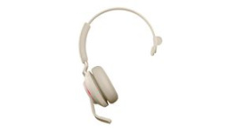 26599-899-998, Headset, Evolve 2-65, Mono, On-Ear, 20kHz, Bluetooth, Beige, Jabra