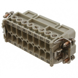 09200162813, Разъем: HAN; "мама"; Han A; PIN:16; 16+PE; размер 32A (2 x 16A), Harting